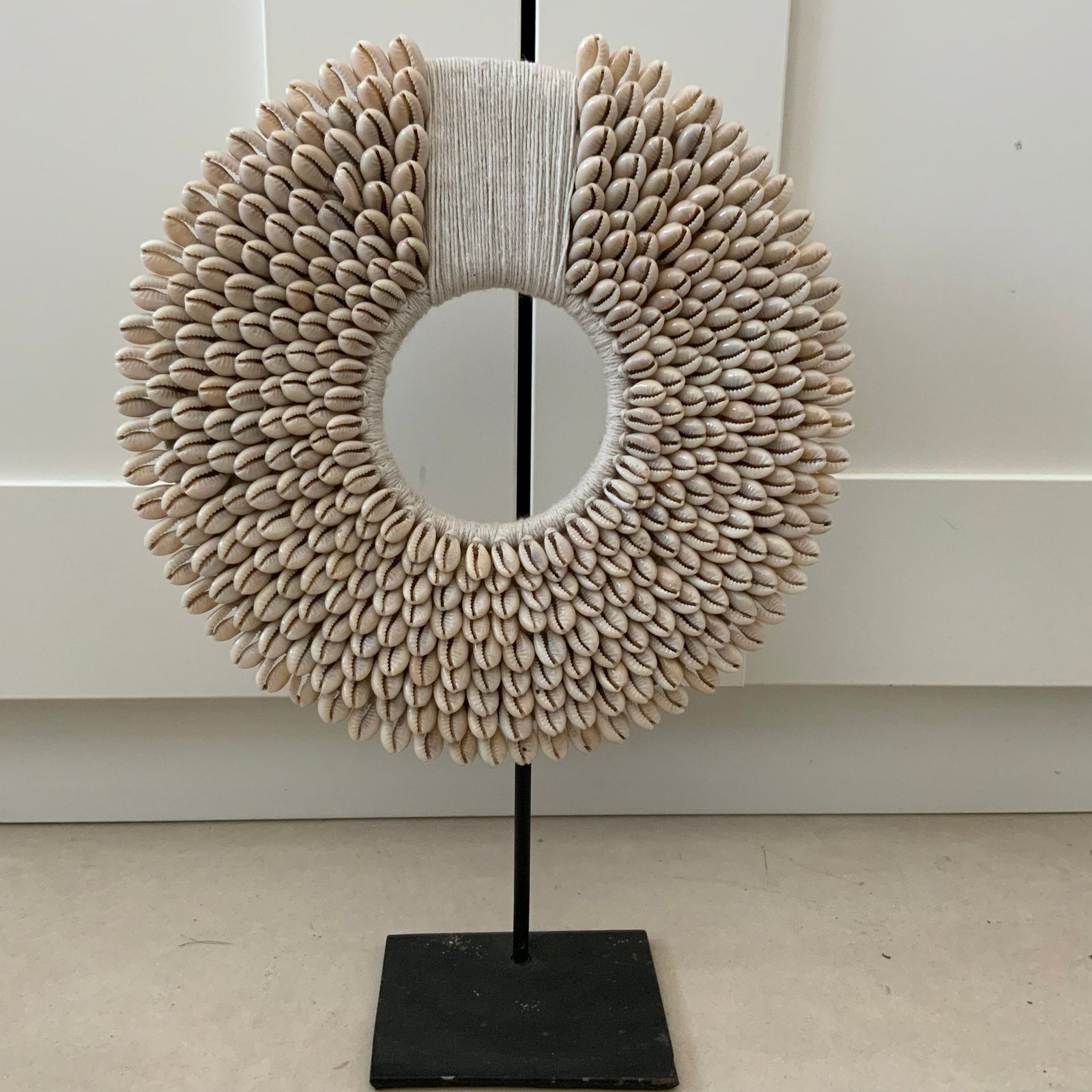 The Lumina Petal Shell Sculpture on Stand