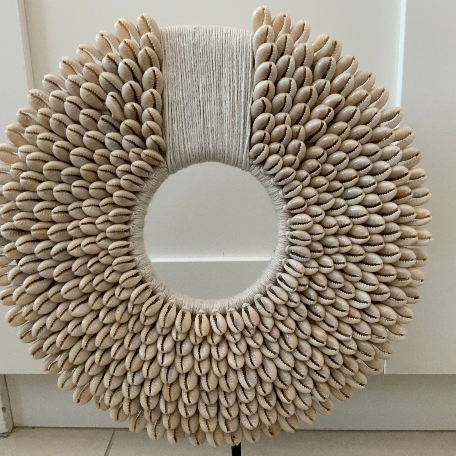 The Lumina Petal Shell Sculpture on Stand