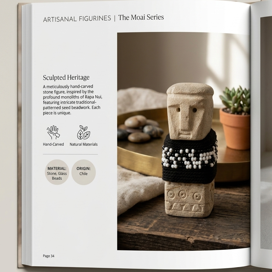 The "Earthen Watchman" Hand-Carved Stone Totem