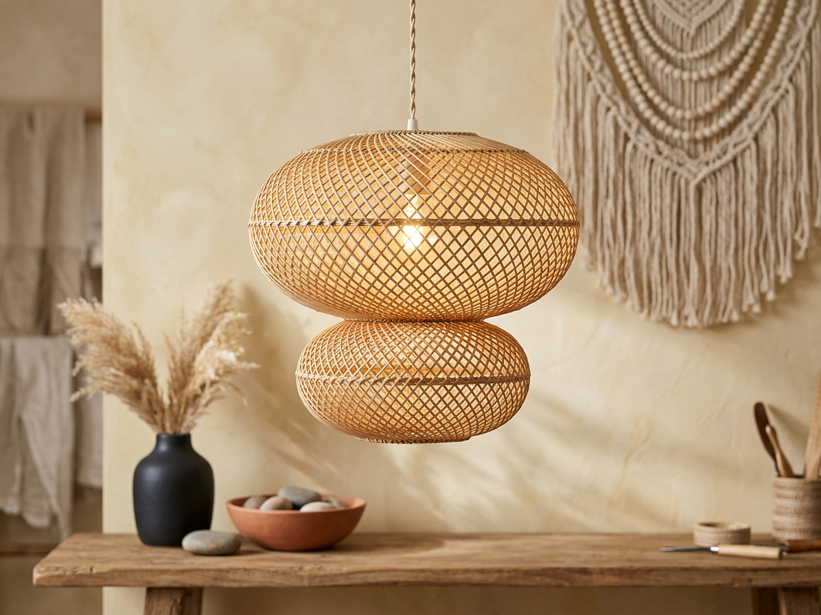 Natural rattan decor
